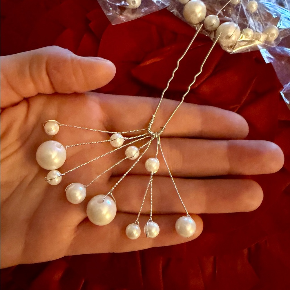Elegant White Pearl Hair Accessory Pins Multi Pack! Wedding, Dance or Prom!